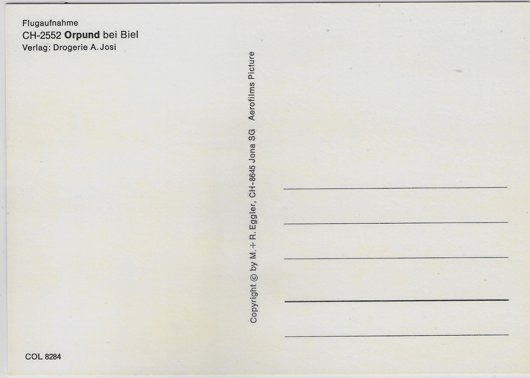 Cartoline postali: Flugaufnahme Orpund bei Biel – Antico da Ettingen venduto da Kartenplanet 1