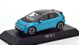 VW ID.3 Phase I 2020-2024 türkis met. / schwarz      1:43