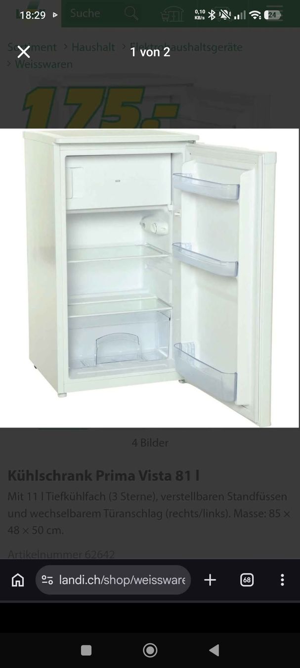 Réfrigérateurs: Kühlschrank  – D'occasion à Kerzers par sb_12