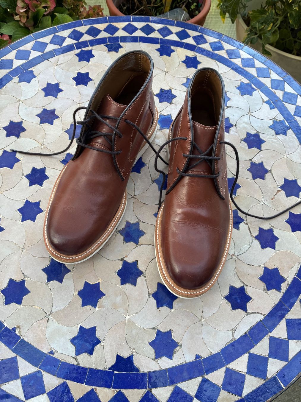 Timberland Scarpe da uomo: Timberland-Lederschuh, braun – Nuovo (secondo la descrizione) da Zürich venduto da thetschi
