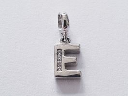 Charm Anhänger Buchstabe "E" Silber 925 (rhodiniert)