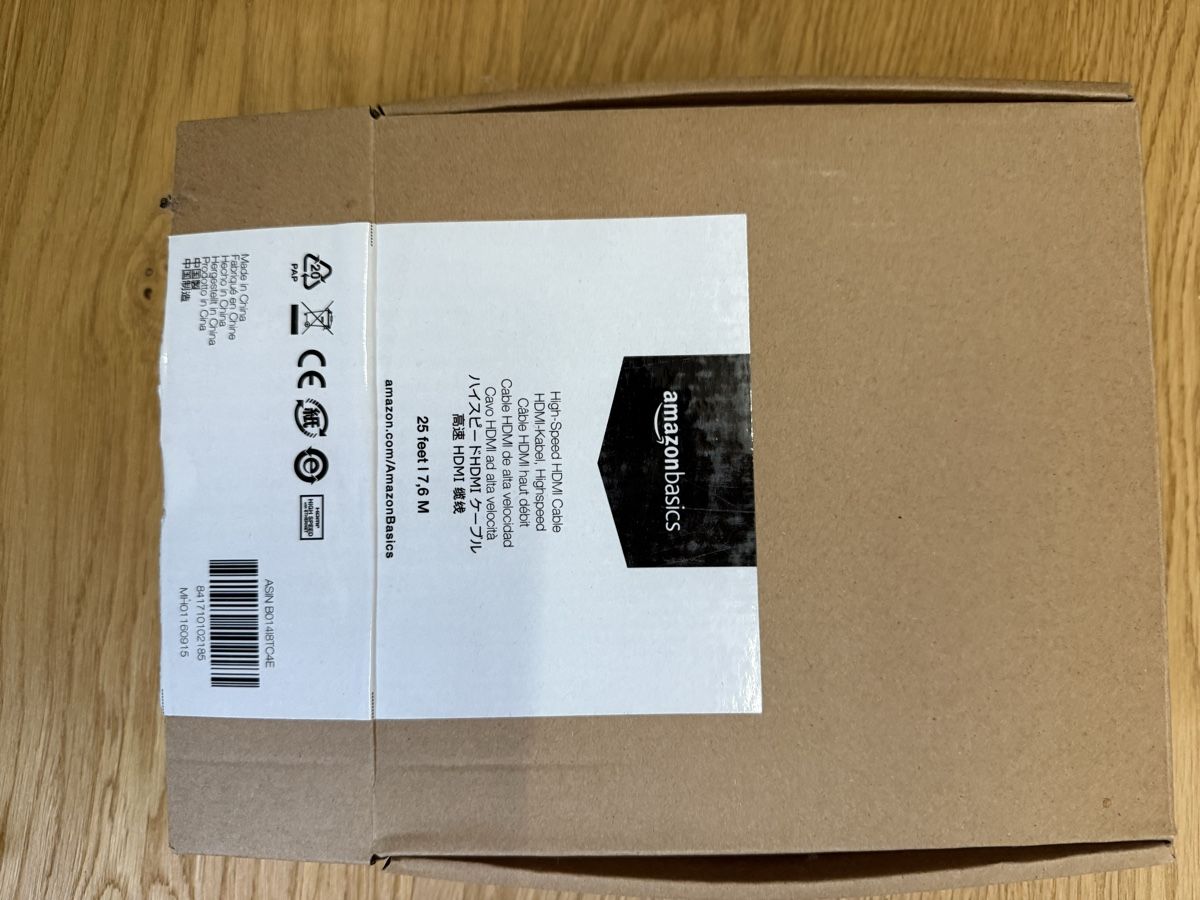 Amazon Kabel: AmazonBasics HDMI Kabel, 7.6m, Neuwertig & Originalverpackt – Gebraucht aus Kilchberg ZH von steffyvo 1