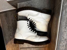 Weisse Dr. Martens Boots, Grösse 40