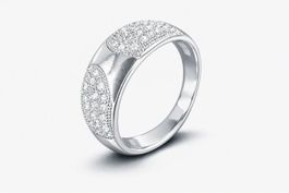 Ring Silber 925 mit vielen Zirkonias Gr. 16/50