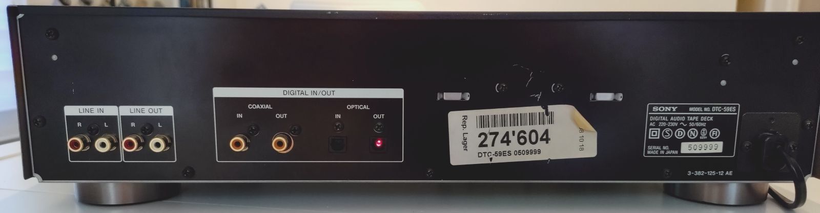 Sony Enregistreurs: Sony DAT 59ES – Défectueux à Grüningen par Stargazer 1