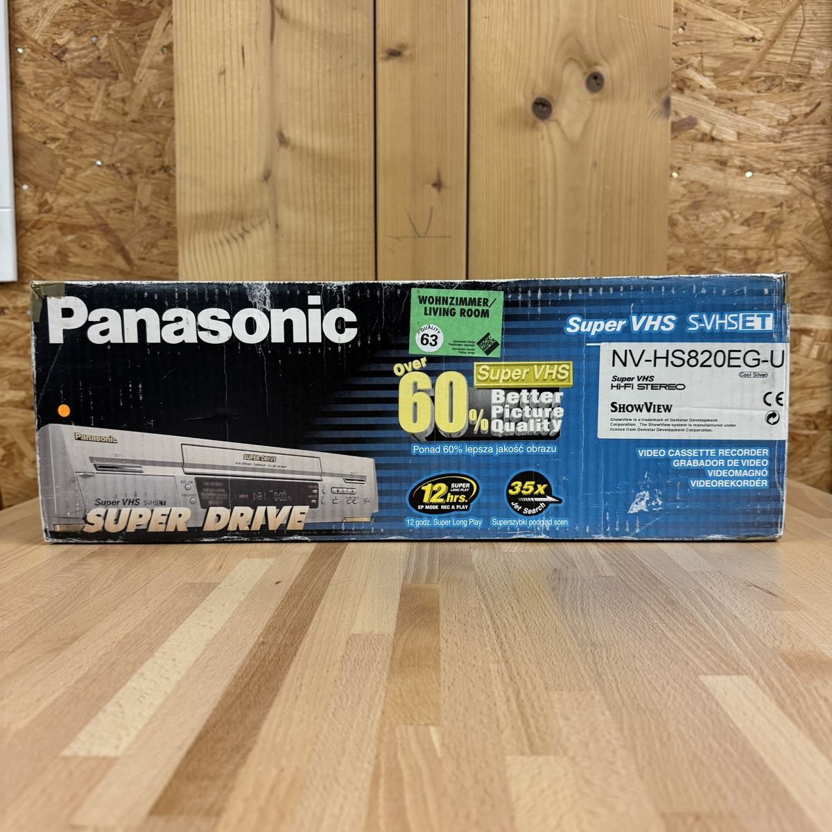 Panasonic Sistemi audio & multimediali: Panasonic NV-HS820 S-VHS Videorekorder OVP – Usato da Goldau venduto da flo_kv8r 3