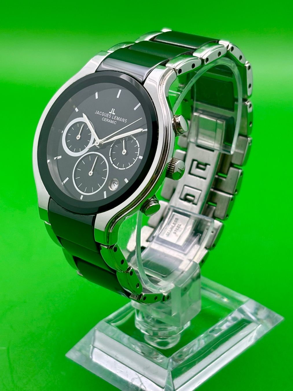 Jacques Lemans Uhren: JACQUES LEMANS CERAMIC CHRONOGRAPH DATE – Gebraucht aus Rorschach von ZeitWerk.10