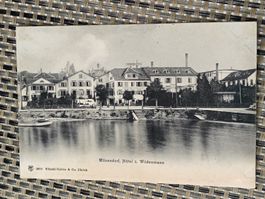 Alte PK / Männedorf - Hotel zum Wilden Mann Gelaufen 1906