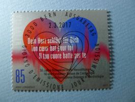 2017 Sondermarke Schweizer Herzstiftung ET Vollstempel 1628