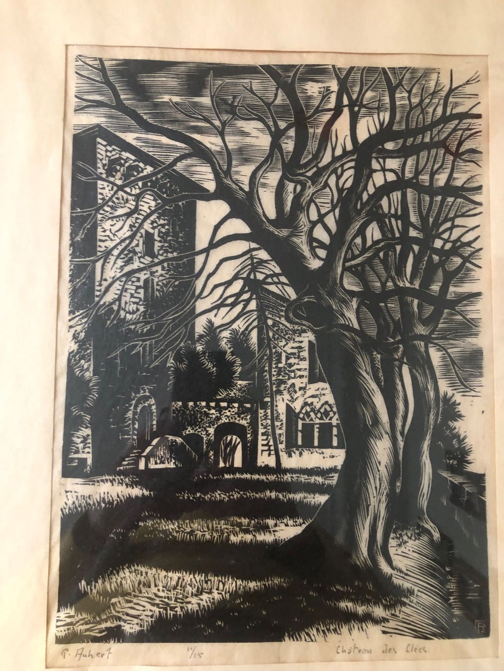 Grafica & Litografie: Litho.Pierre Aubert /château des Clées 30/22cm – Usato da Lausanne venduto da ftr_qn96