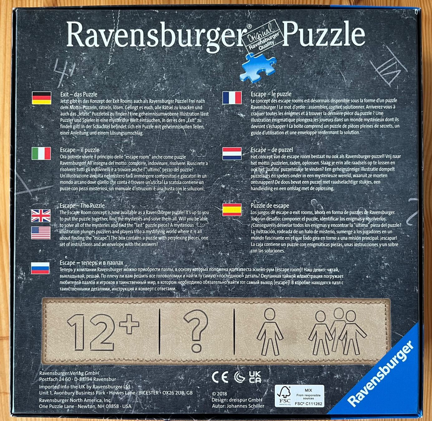 Ravensburger Puzzle: Ravensburger Escape Puzzle "Das Labor" – Usato da Zürich venduto da Gurkis 1
