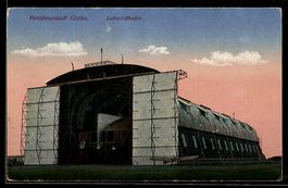 AK Gotha, Luftschiffhafen mit Zeppelin