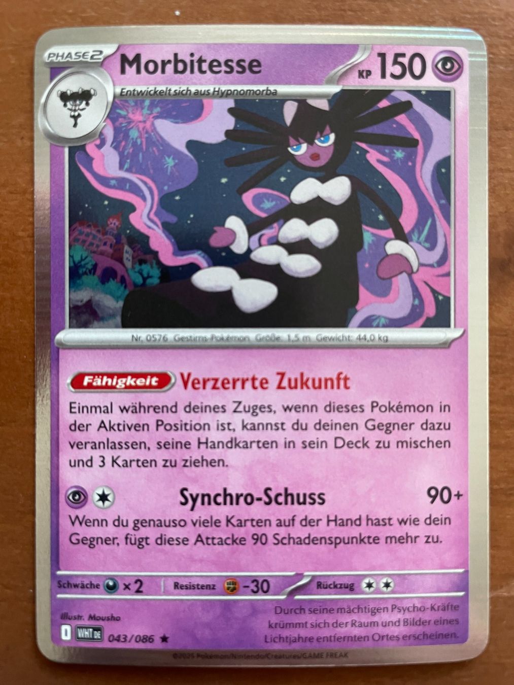 Pokémon Carte collezionabili: Pokemon Morbitesse Holo (Versand gratis) – Nuovo (secondo la descrizione) da Chur venduto da Angerson