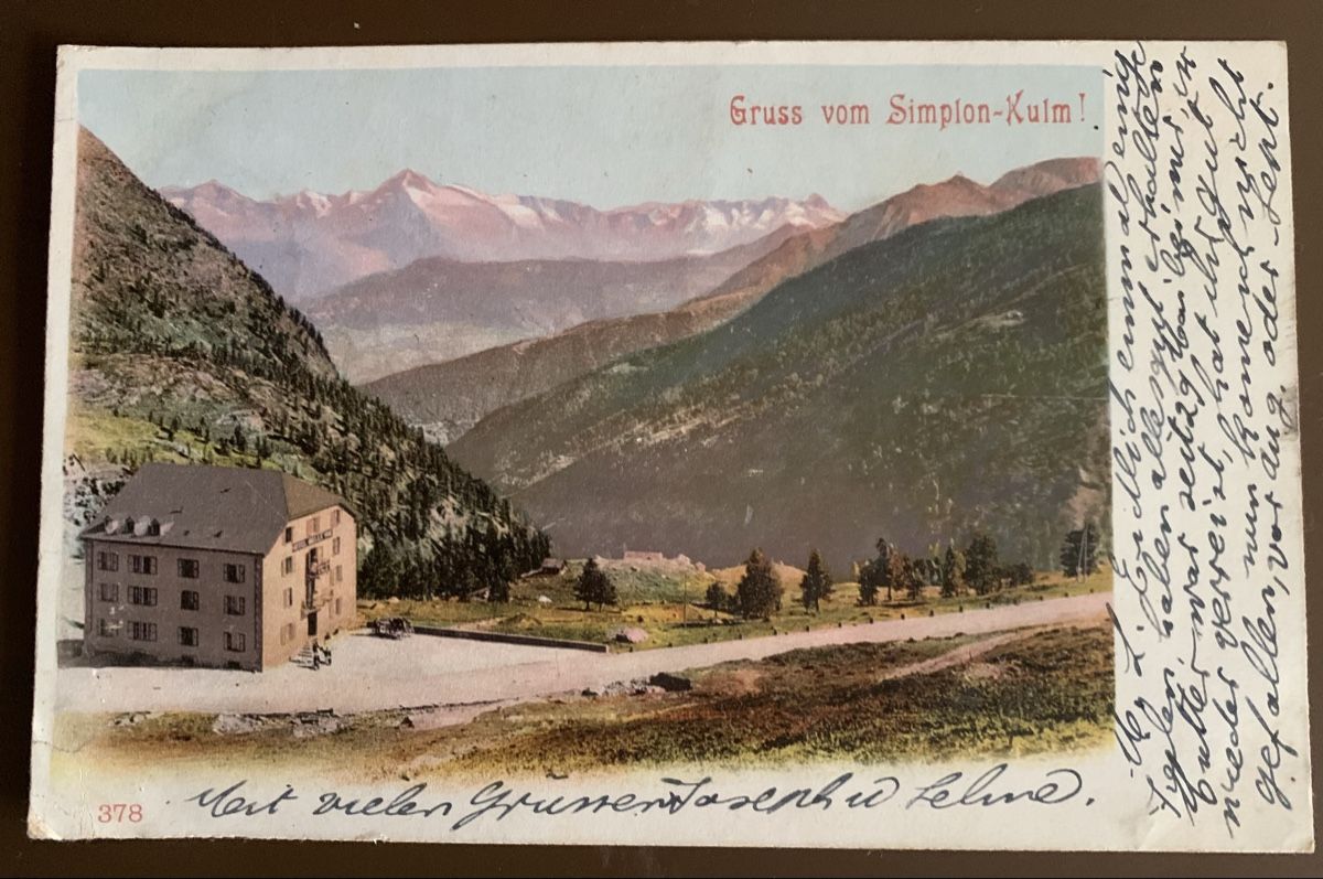 Cartoline postali: AK Simplon-Kulm 1902 – Usato da Egg b. Zürich venduto da ohtannenbaum