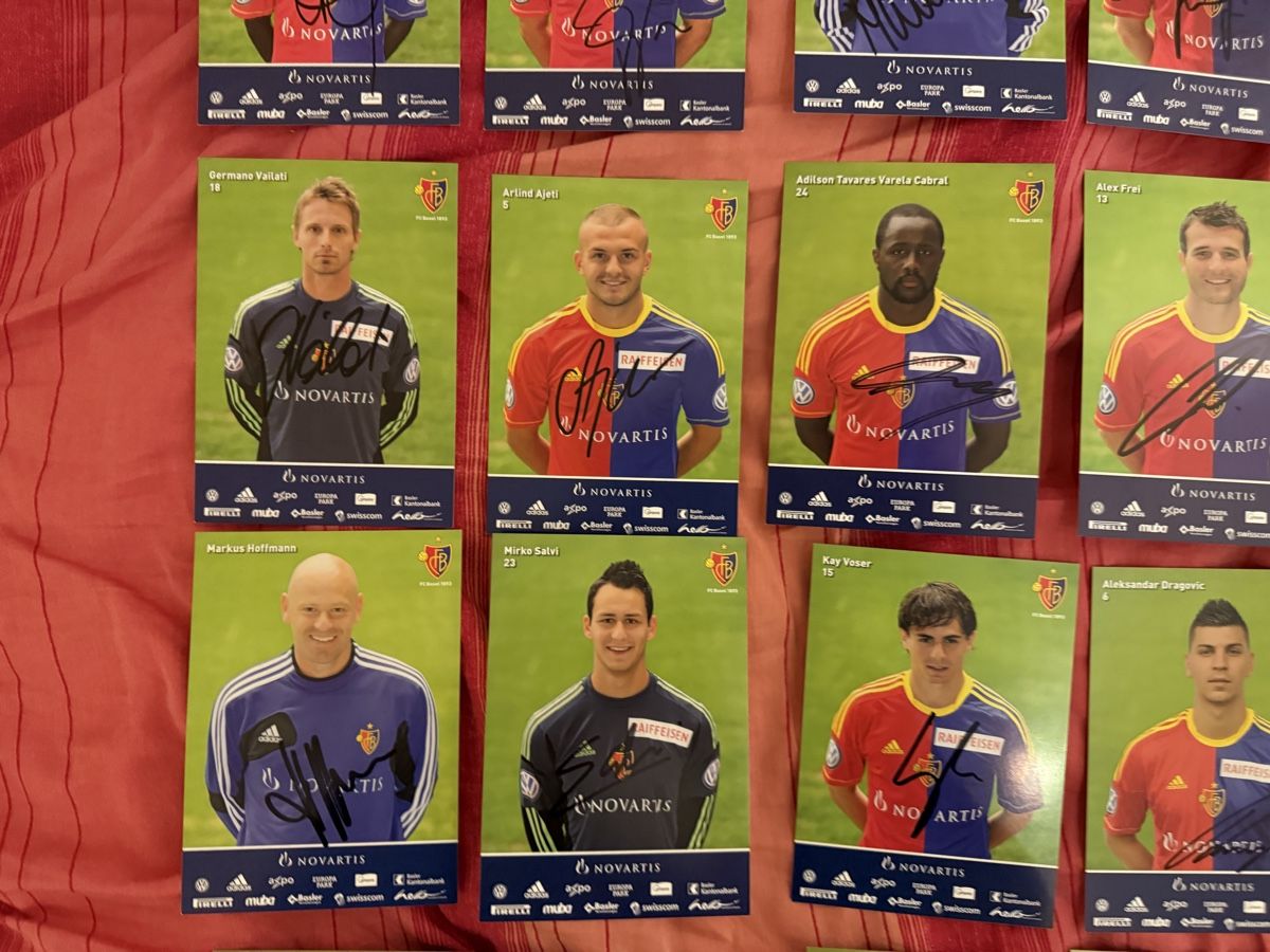 Autografi: FC Basel Autogrammkarten Sammlung Set signiert gebraucht – Usato da Rüschlikon venduto da Andi_2000 4