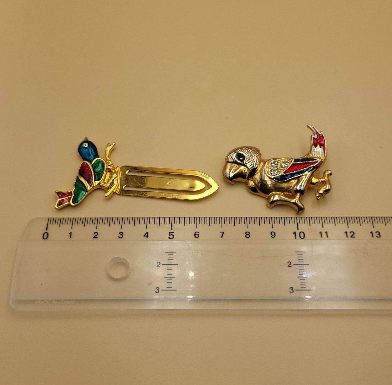 Spille & Fermagli: Goldene Vögel Broschen mit Emaille – Usato da Wald ZH venduto da SwissPawnshop 3
