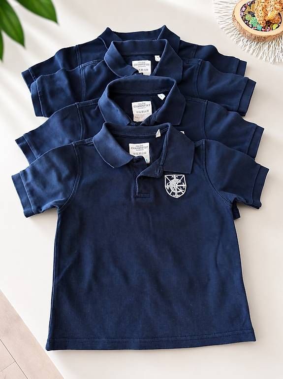 Camicie, Top & T-shirt: Polos Champittet école privé Suisse 5-6 ans  – Usato da Le Mont-sur-Lausanne venduto da swisssail