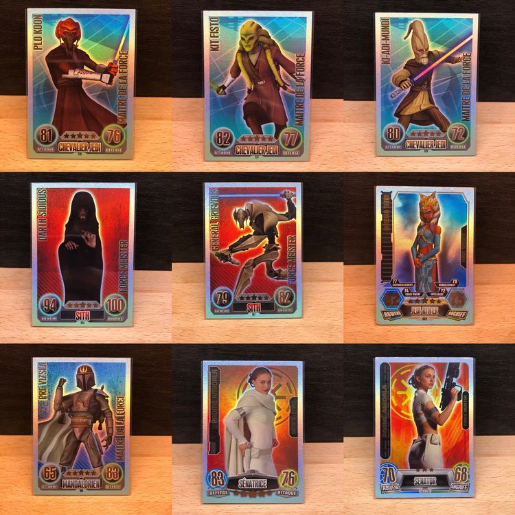  Topps Star Wars Force Attax Collection Rare 2010 2012 D occasion 