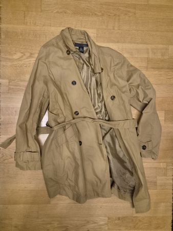 veste beige avec ceinture taille M