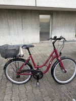 Damenvelo Simpel "frischluft II" Bordeauxrot mit Korb, 28 Zo