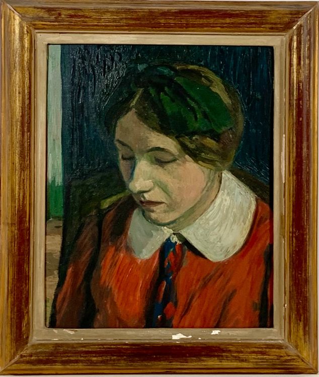 Heinrich Müller 1885 1960 Gemälde Von Einer Dame Kaufen Auf Ricardo