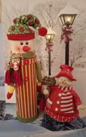FLASCHENGESCHENKBOX MIT SCHNEEMANN