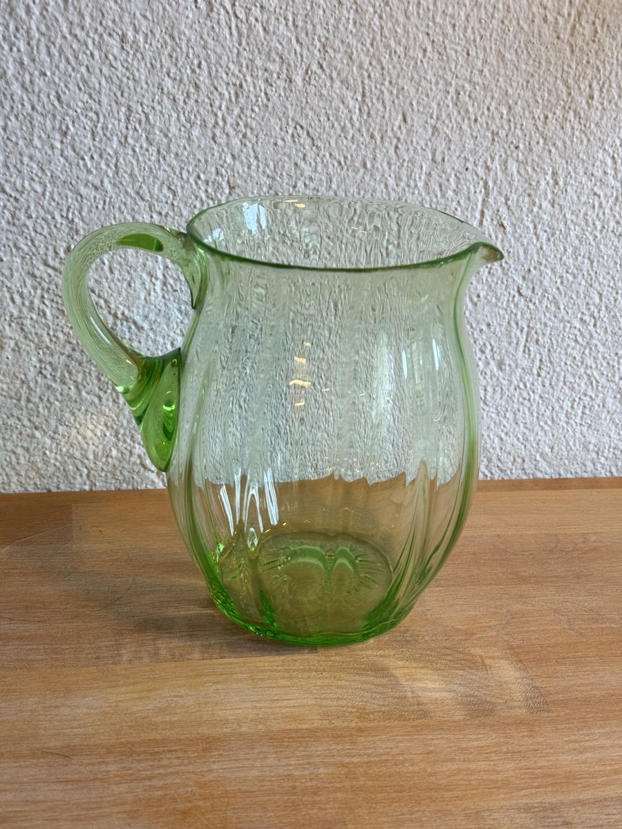 Karaffen: Art-Deco Uranglas Krug, Vintage, selten! – Gebraucht aus Zürich von Claviceps83 5