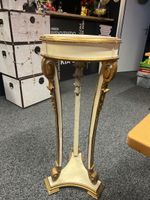 Antiker Beistelltisch, Vintage, Shabby Chic, Gold weiss