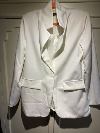 DAMEN BLAZER-WEISS