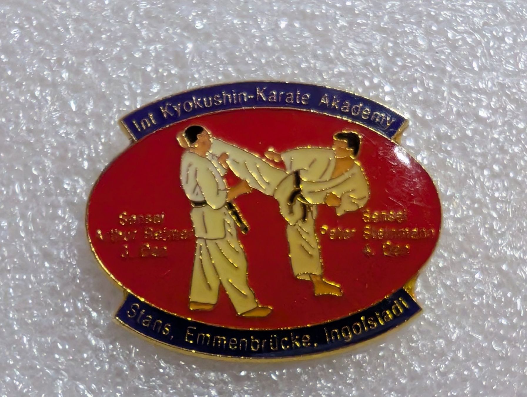 Placchette & Badge: Ansteckpin 31: Karate Akademy – Usato da Oppligen venduto da Pin-Fall-Shop