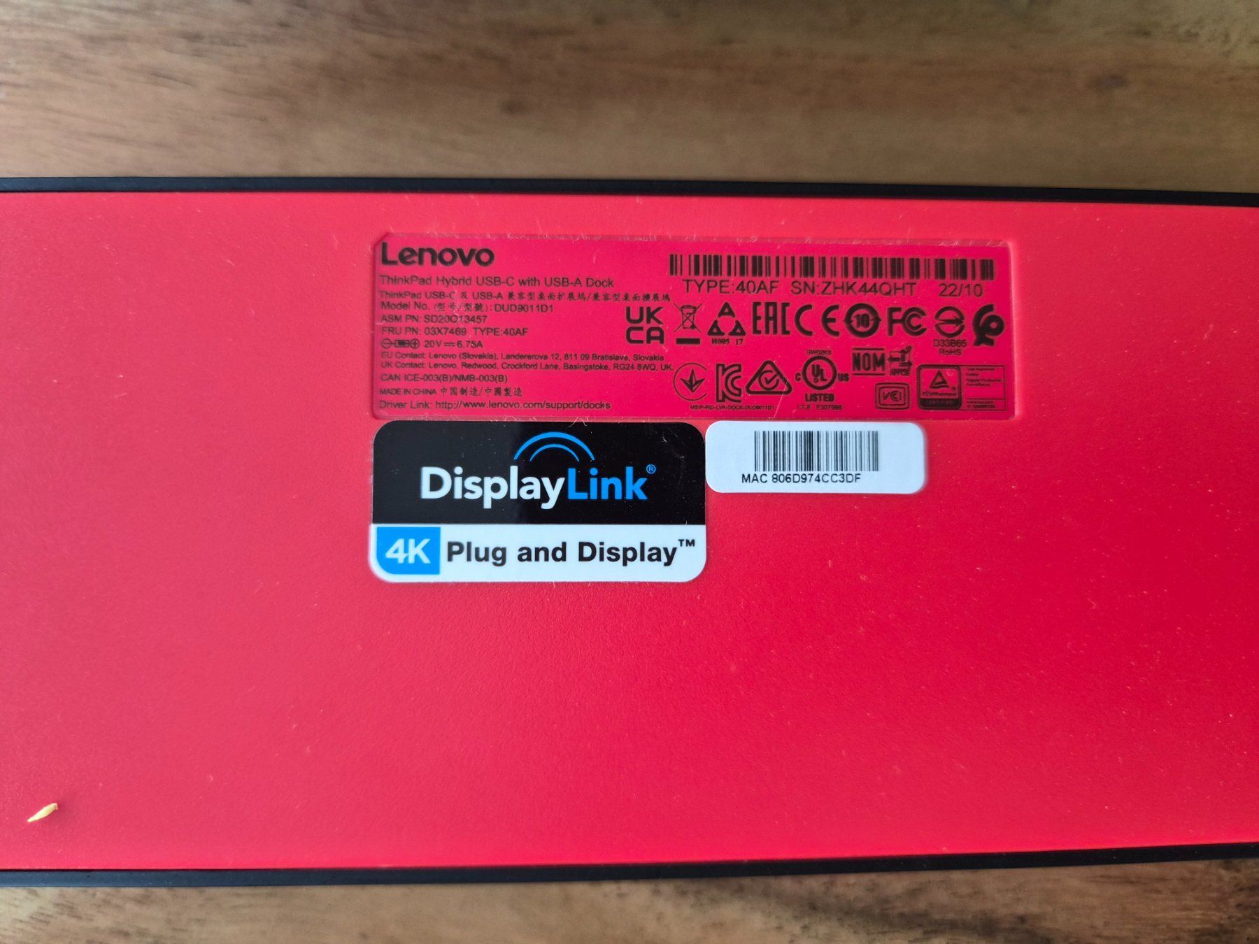Lenovo Docking station: ThinkPad Dockingstation mit Netzteil – Usato da LUZERN venduto da 6O15 2