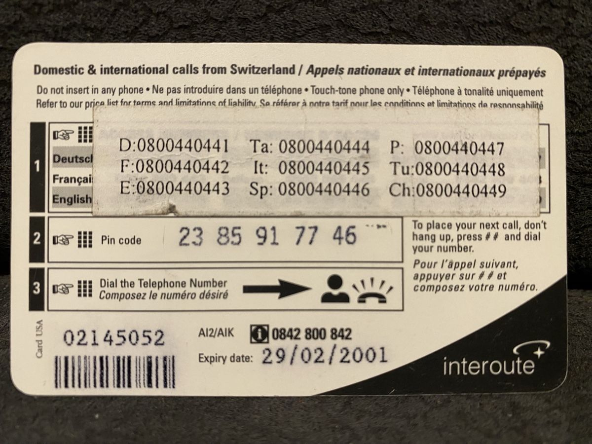 Cartes de téléphone: Teleline – D'occasion à Lausanne par babacard10 1