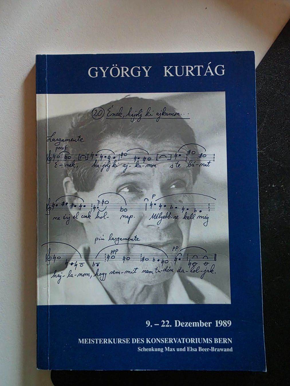 Libri: György Kurtag - Konservatorium Bern 1989 Programm Heft – Usato da Walterswil BE venduto da Lonitti