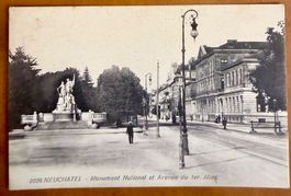 Neuchâtel - Monument de la République Av. 1er mars - 1909