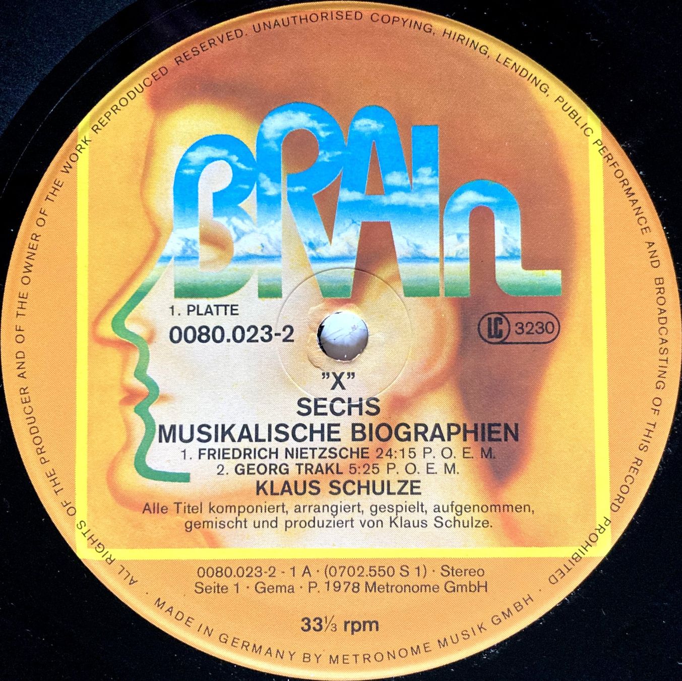 Dischi in vinile: KLAUS SCHULZE - "X" – Usato da Bottens venduto da hotter-than-hell 2