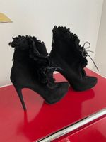 ALAIA Stiefeletten Schwarz Wildleder Grösse 41, NEU