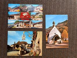 3 cartes postales, Gruyère et Broc