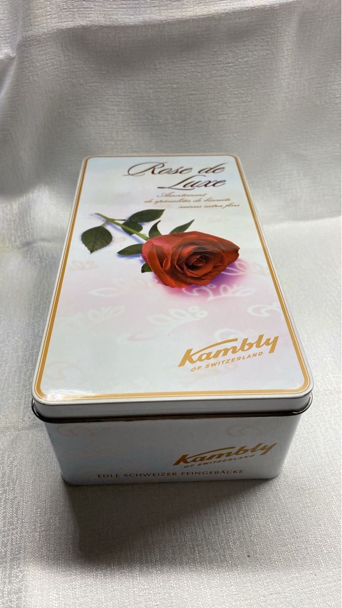 Contenitori & Simili: Kambly Rose de Luxe Blechdose Gebäckdose – Usato da Hausen AG venduto da corinne_g