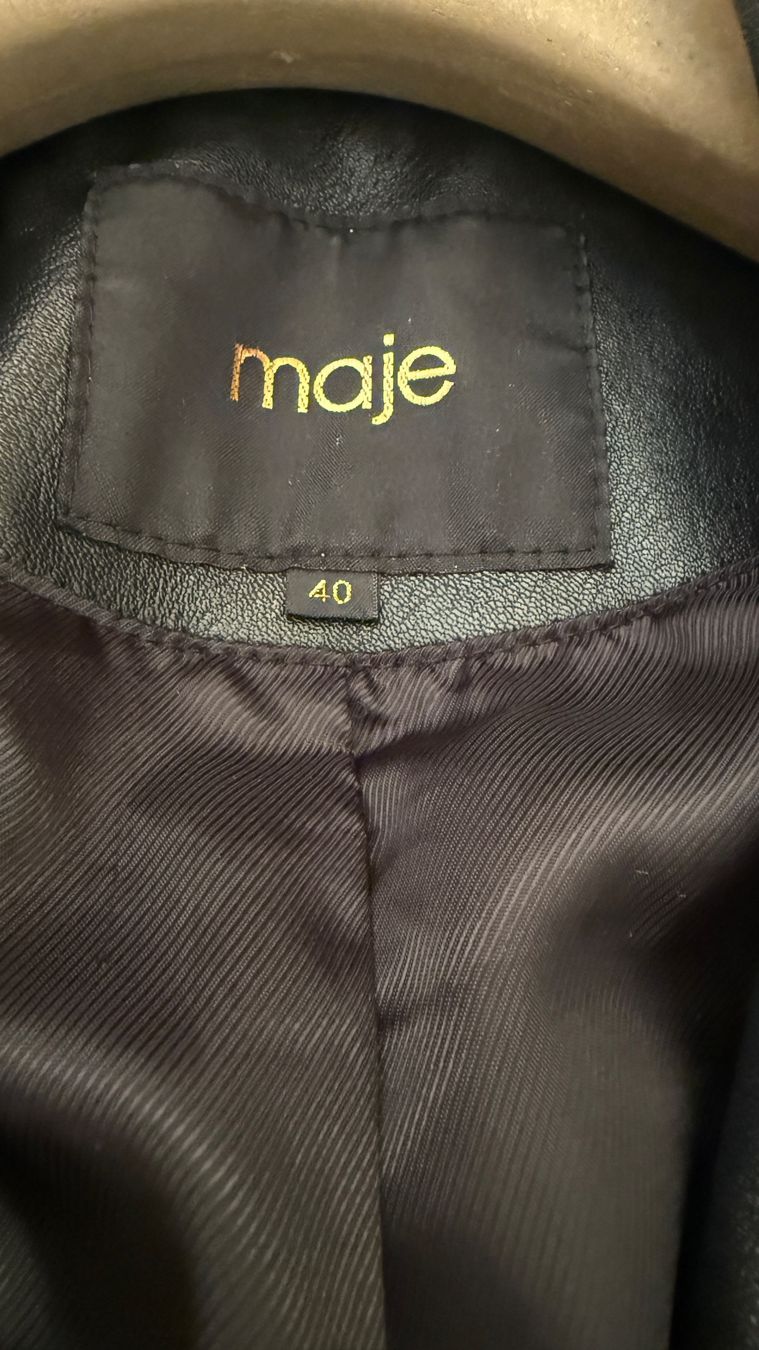 Maje Jacken: MAJE neuwertige Lederjacke Biker robust Leder Blazer – Neu (gemäss Beschreibung) aus Faulensee von Liebes_Kind_2019 3