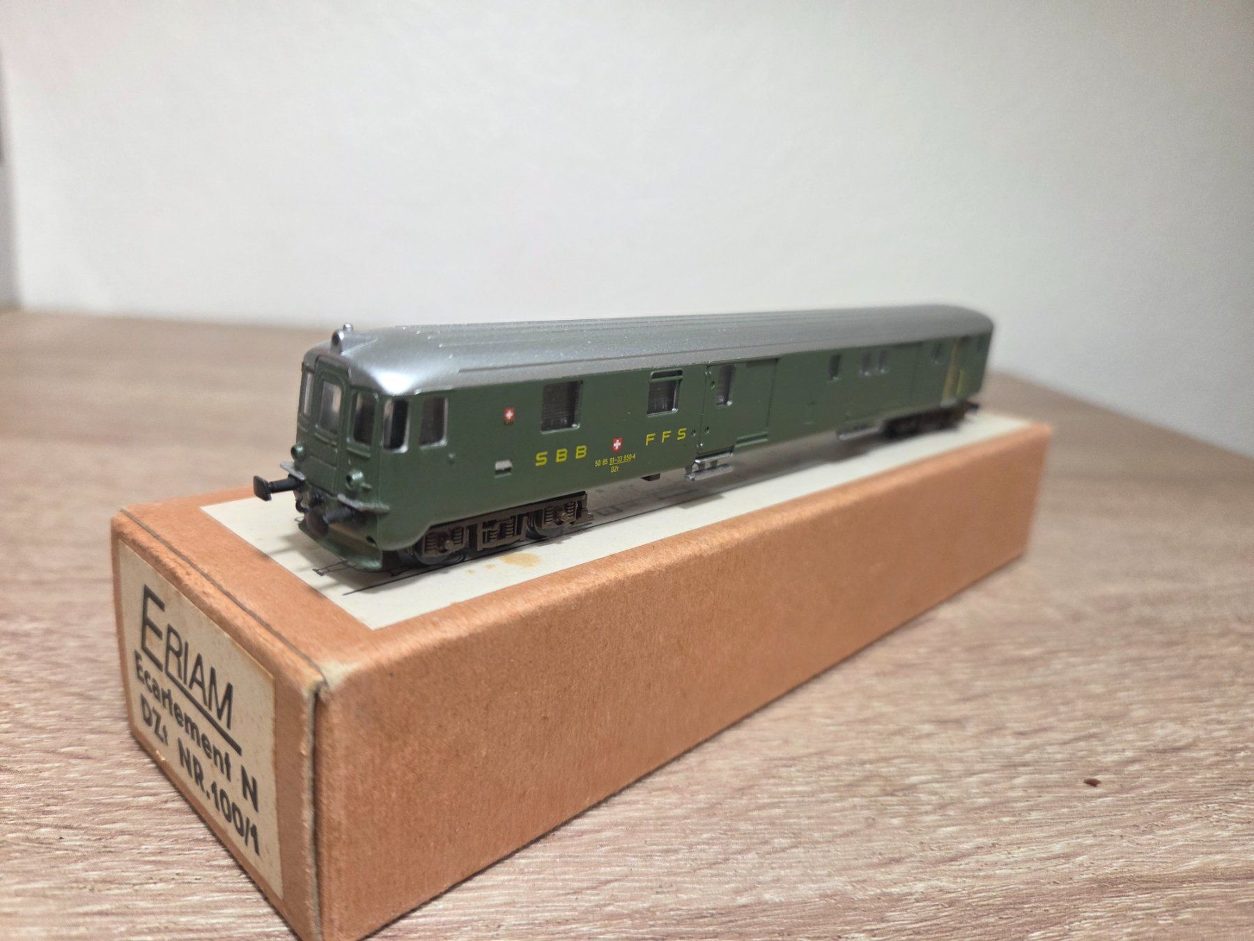 Modellini di ferrovie: Eriam N 100/1 Steuerwagen SBB – Usato da St-Aubin-Sauges venduto da Lo_Go