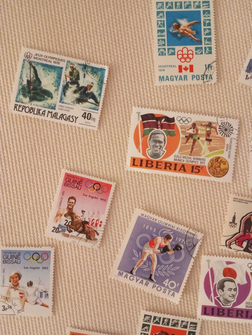 Alle Briefmarken: Briefmarken Olympische Spiele  – Gebraucht aus Allschwil von Arno1962 3