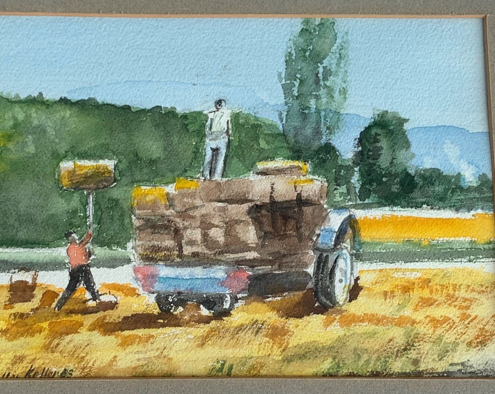 Dipinti: Walter Keller Aquarelle Landschaft – Usato da Müllheim Dorf venduto da Othmar73 6
