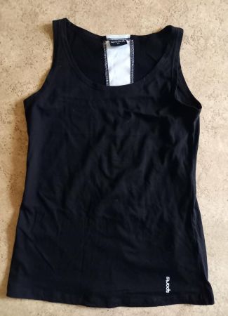 Schwarzes Sport Top, unbenutzt Grösse M