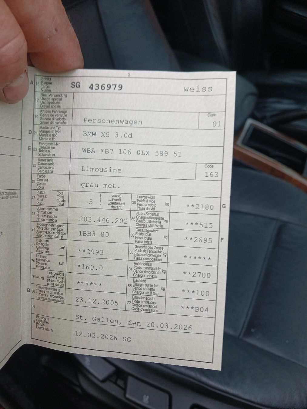 BMW Automobili: BMW X5 3d ab Mfk – Usato da Krinau venduto da P.grob 4