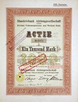 Handelsbank AG vorm. Berliner Viehcommission - 1920