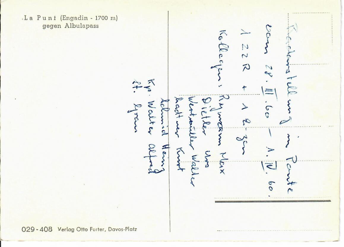 Cartoline postali: La Punt – Usato da Hochdorf venduto da Ziegel-16 1