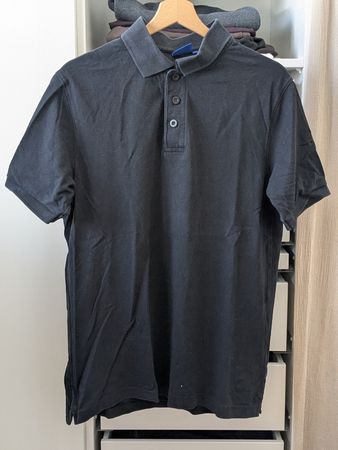Polo noir Whale by Switcher, taille L - Parfait pour l'été!