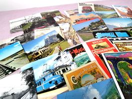 Eisenbahn Ansichtskarten / Fotos mit Begleittext