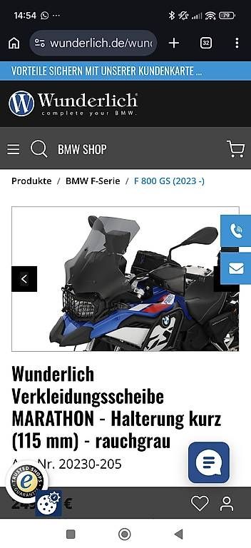 Tutti i ricambio per moto: Motorrad Scheibe bmw f800 GS  – Usato da St. Gallen venduto da ema_vw7x 4