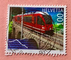 Nr.1350  Stempel 100 Jahre Berninalinie 2010    